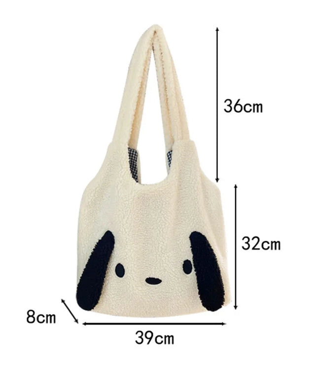 Plush Doggy Ears Tote