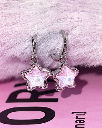 Moonlight Star Hoop Earrings