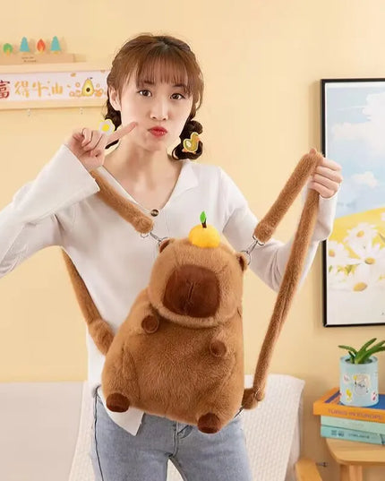 Capybara Plush Backpack