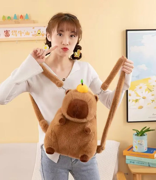 Capybara Plush Backpack