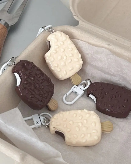 Chocolate Ice Cream Keychain