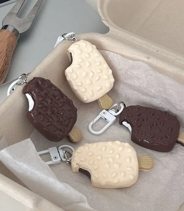 Chocolate Ice Cream Keychain