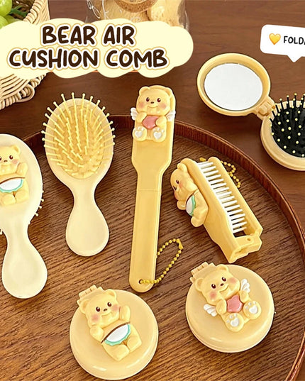 Mini Yellow Bear Pocker Mirror & Comb