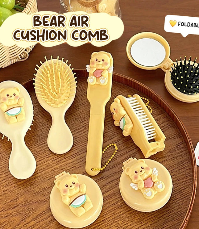 Mini Yellow Bear Pocker Mirror & Comb