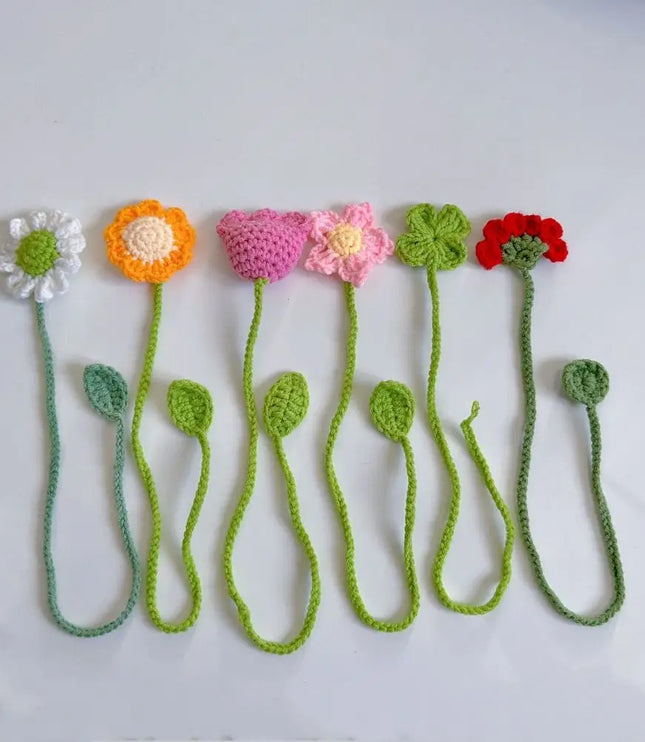 Crochet Flower Bookmark