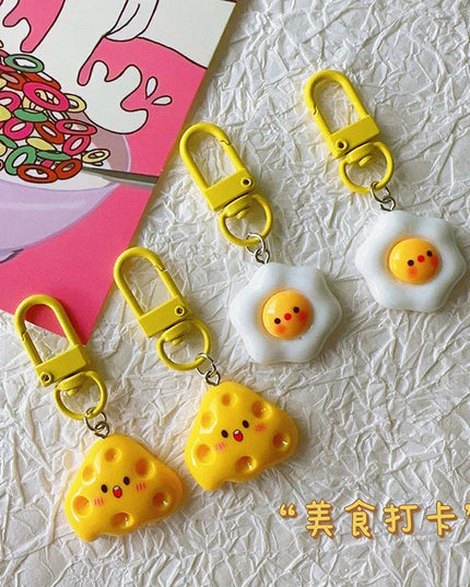 Egg & Cheese Keychain