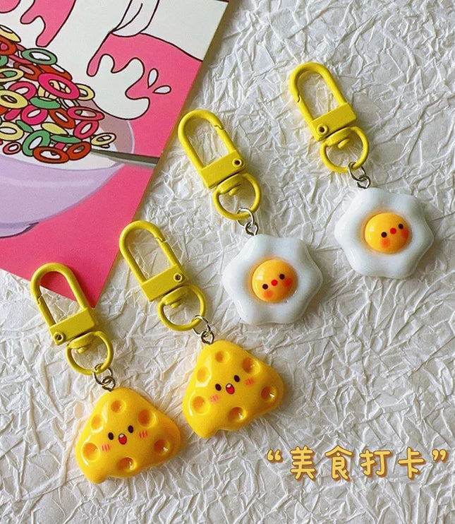 Egg & Cheese Keychain