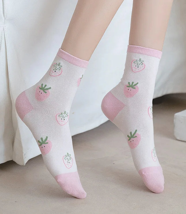 Strawberry Milk Socks