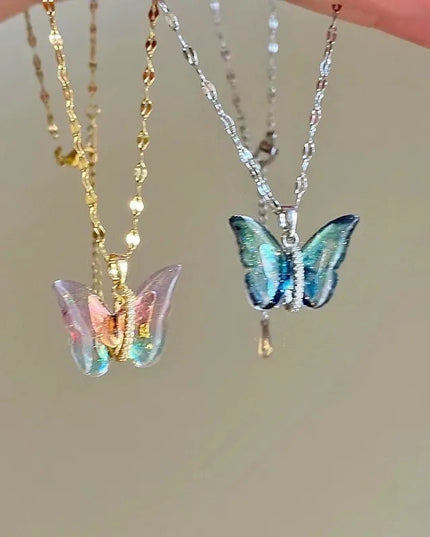 Galaxy Butterfly Necklace