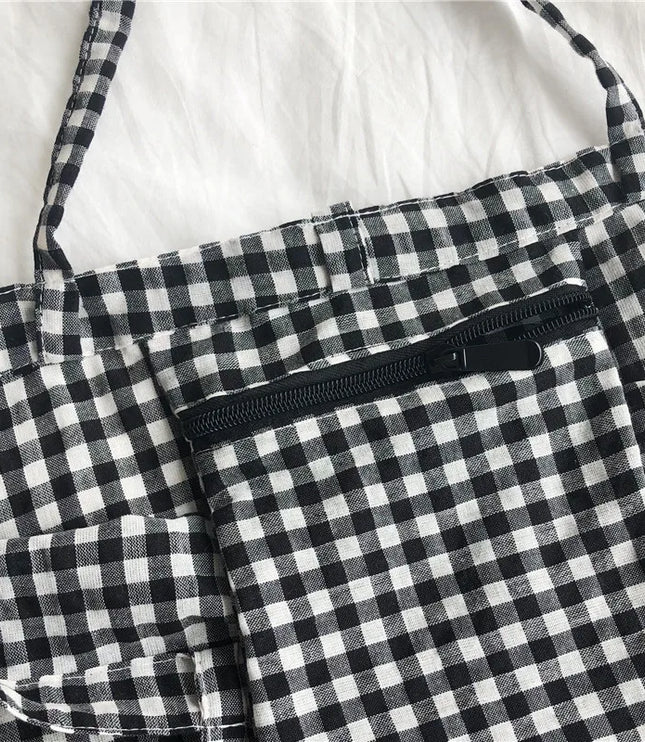 Plaid Summer Tote