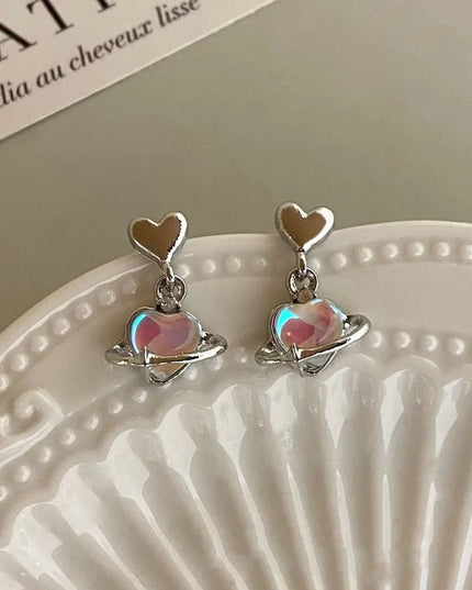 Pink Planet Earrings