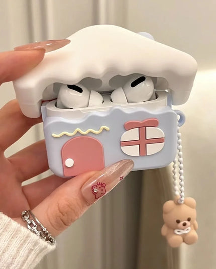 Snow Bear House AirPods Case