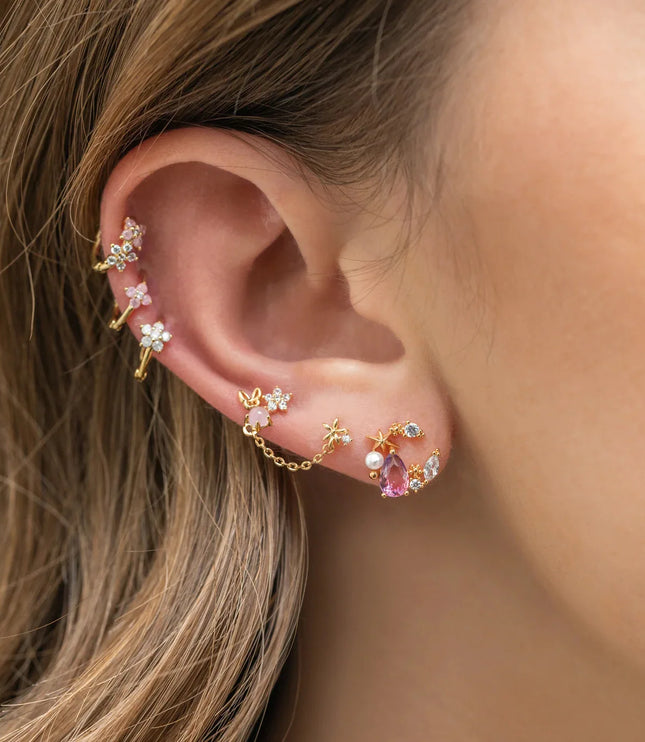 Flower Moon Earring Set