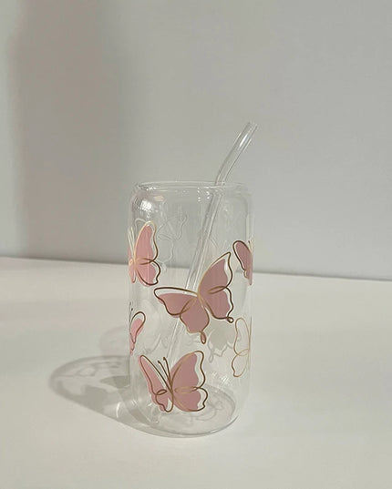 Butterfly Glass Cup