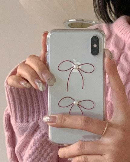 Bowknot Pearl Phone Case