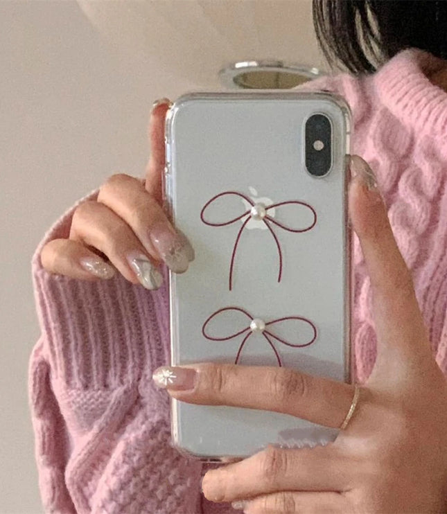 Bowknot Pearl Phone Case