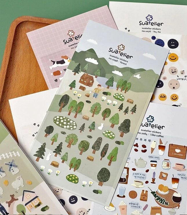 Green Forest Stickers