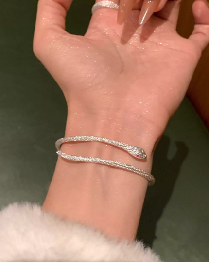 Silver Snake Bracelet