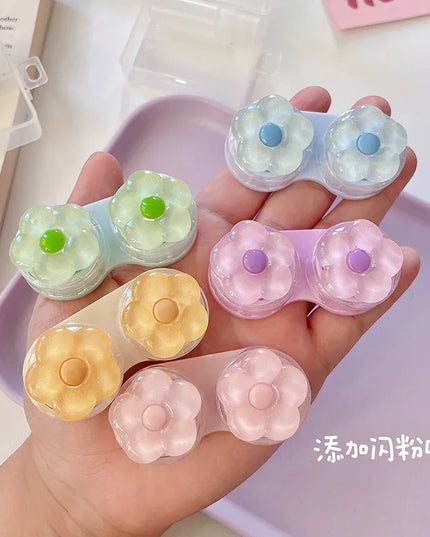 Crystal Flowers Contact Lens Case