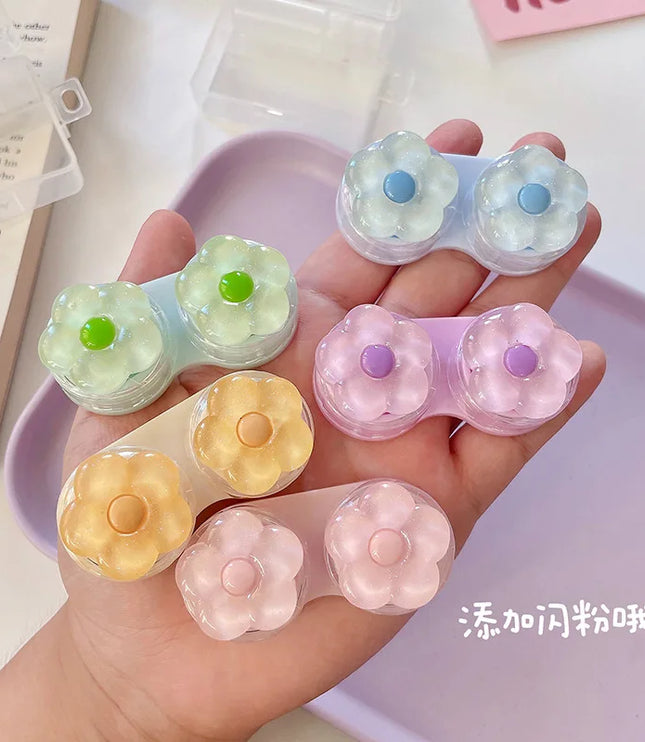 Crystal Flowers Contact Lens Case