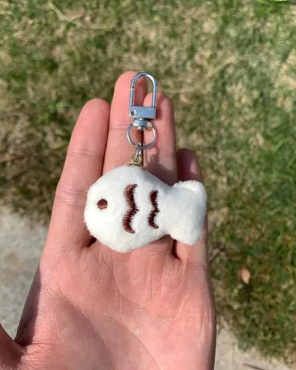 Squeaky Cat & Fish Keychain