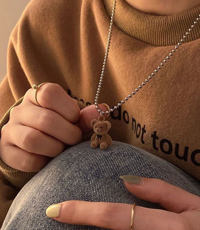 Plush Bear Necklace