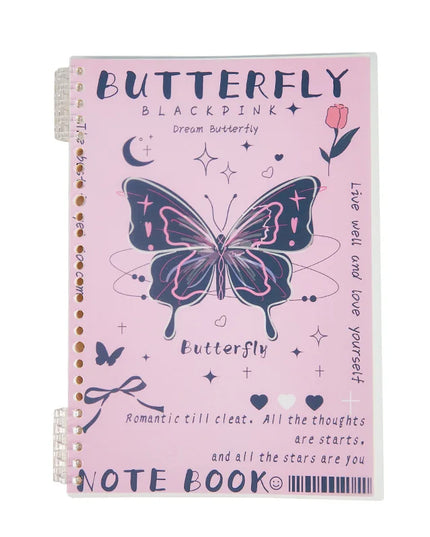 Pink Butterfly Notebook