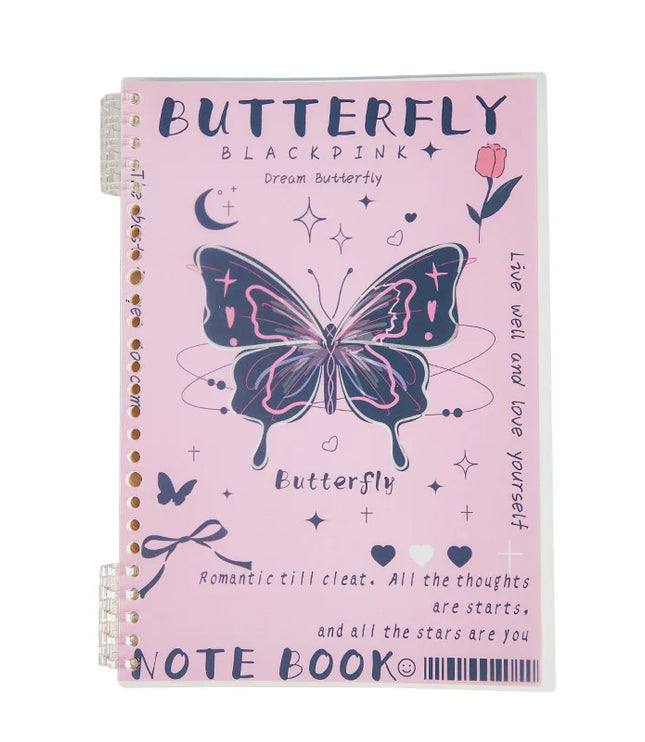 Pink Butterfly Notebook