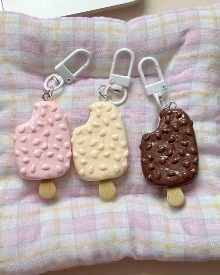 Chocolate Ice Cream Keychain