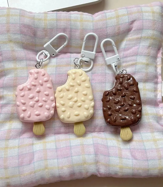 Chocolate Ice Cream Keychain