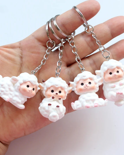 White Sheep Keychain