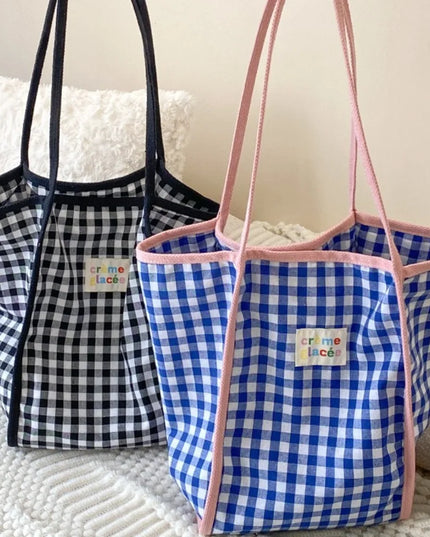 Colorful Plaid Tote