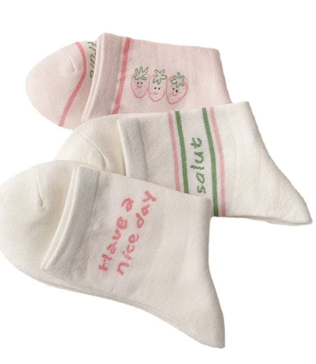 Strawberry Milk Socks