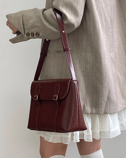 Vintage Cherry Red Shoulder Bag