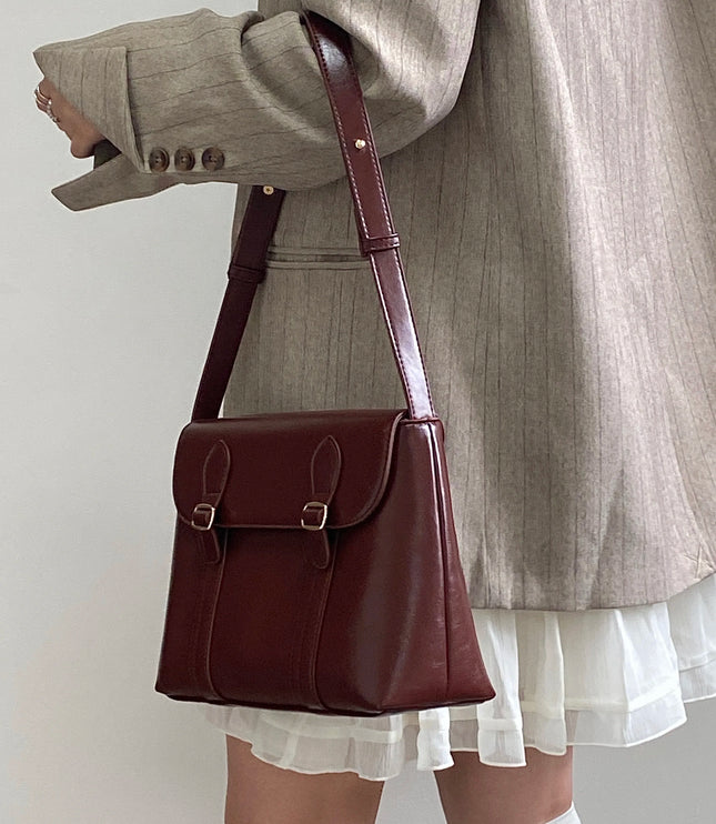 Vintage Cherry Red Shoulder Bag