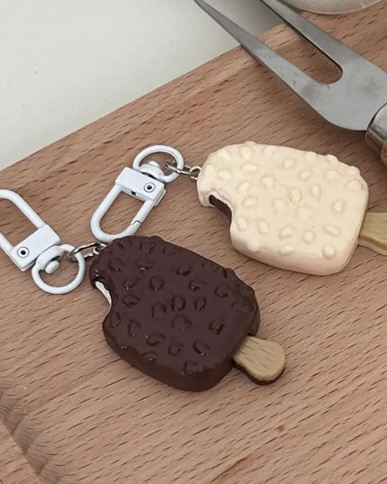 Chocolate Ice Cream Keychain