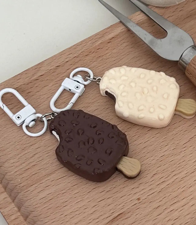 Chocolate Ice Cream Keychain