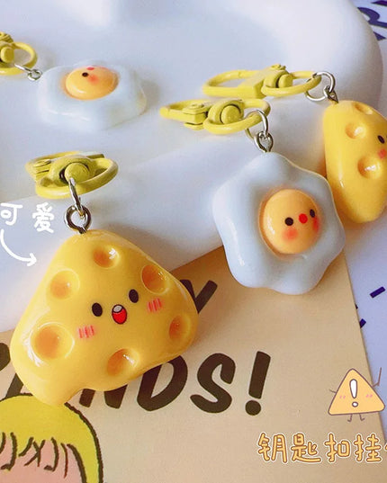 Egg & Cheese Keychain