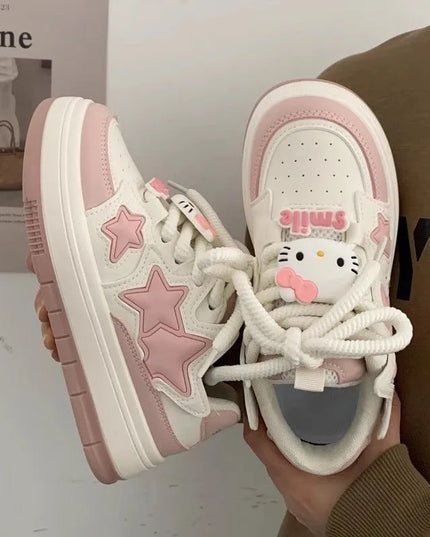 SANRIO Pink Stars Sneakers