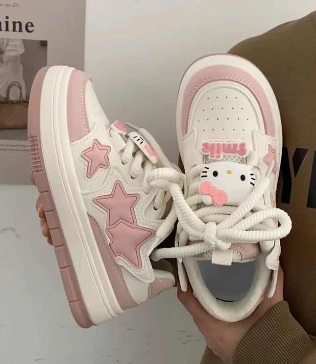 SANRIO Pink Stars Sneakers