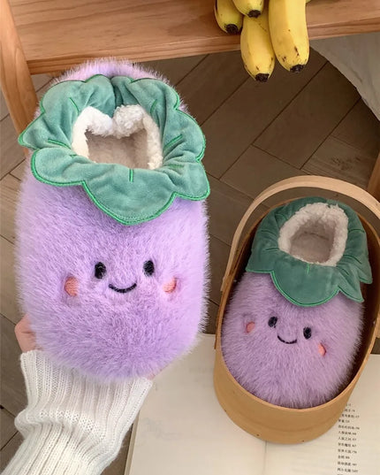 Veggies Plush Slippers