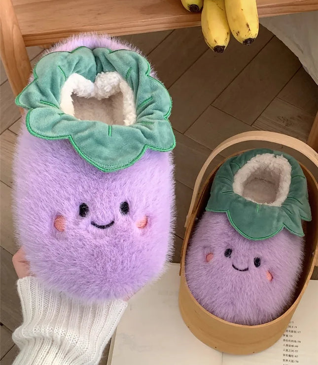 Veggies Plush Slippers