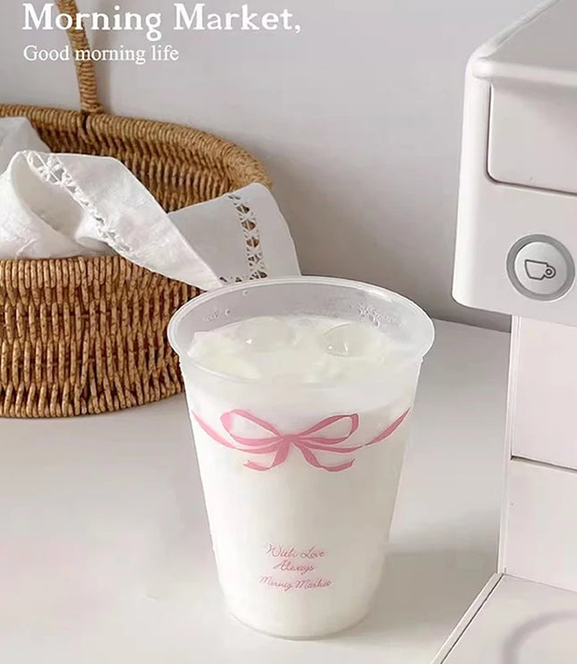 Kawaii Cup With Lid Straw