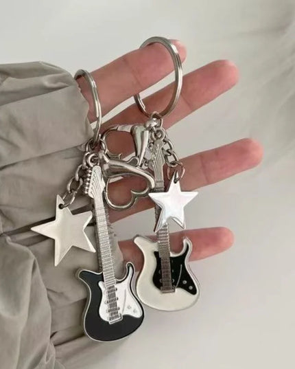 Electric Guitar Keychain