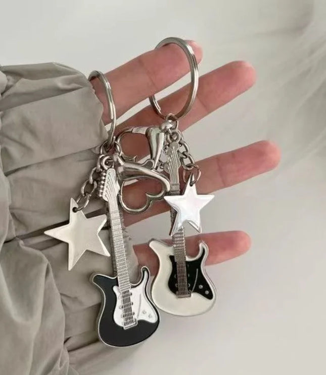 Electric Guitar Keychain