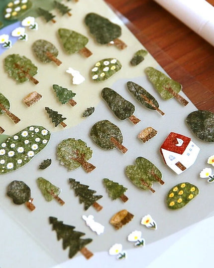 Green Forest Stickers