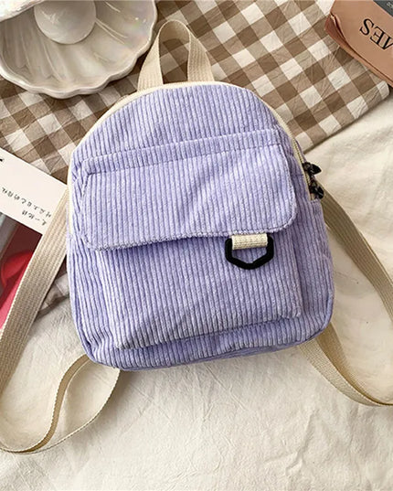 Mini Corduroy Backpack