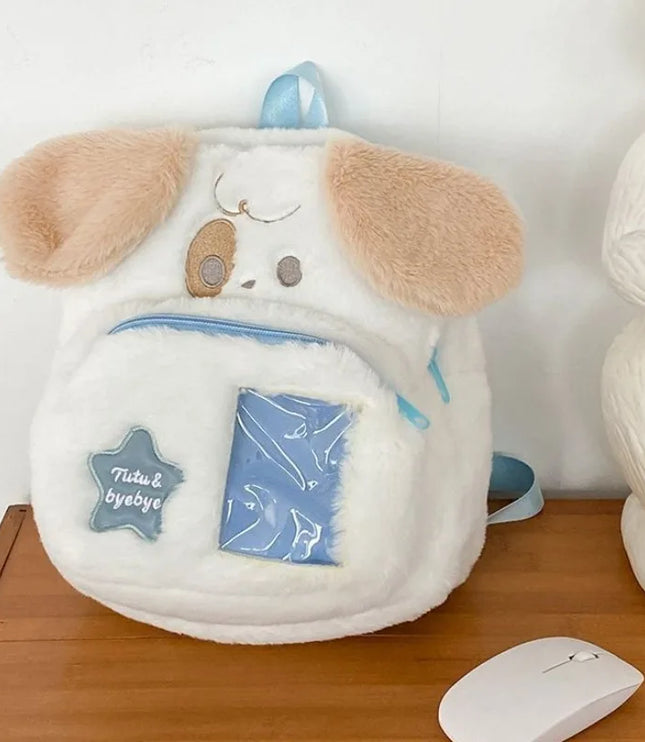 Cute Puppy Plush Backpack