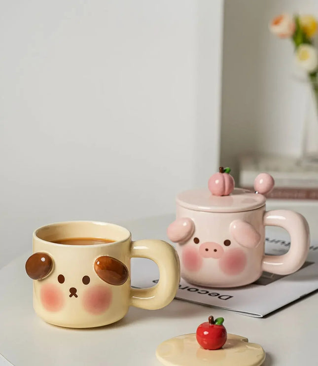 Pig & Doggy Ceramic Mug