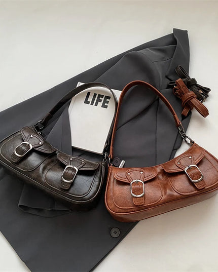 Double Pockets Handbag